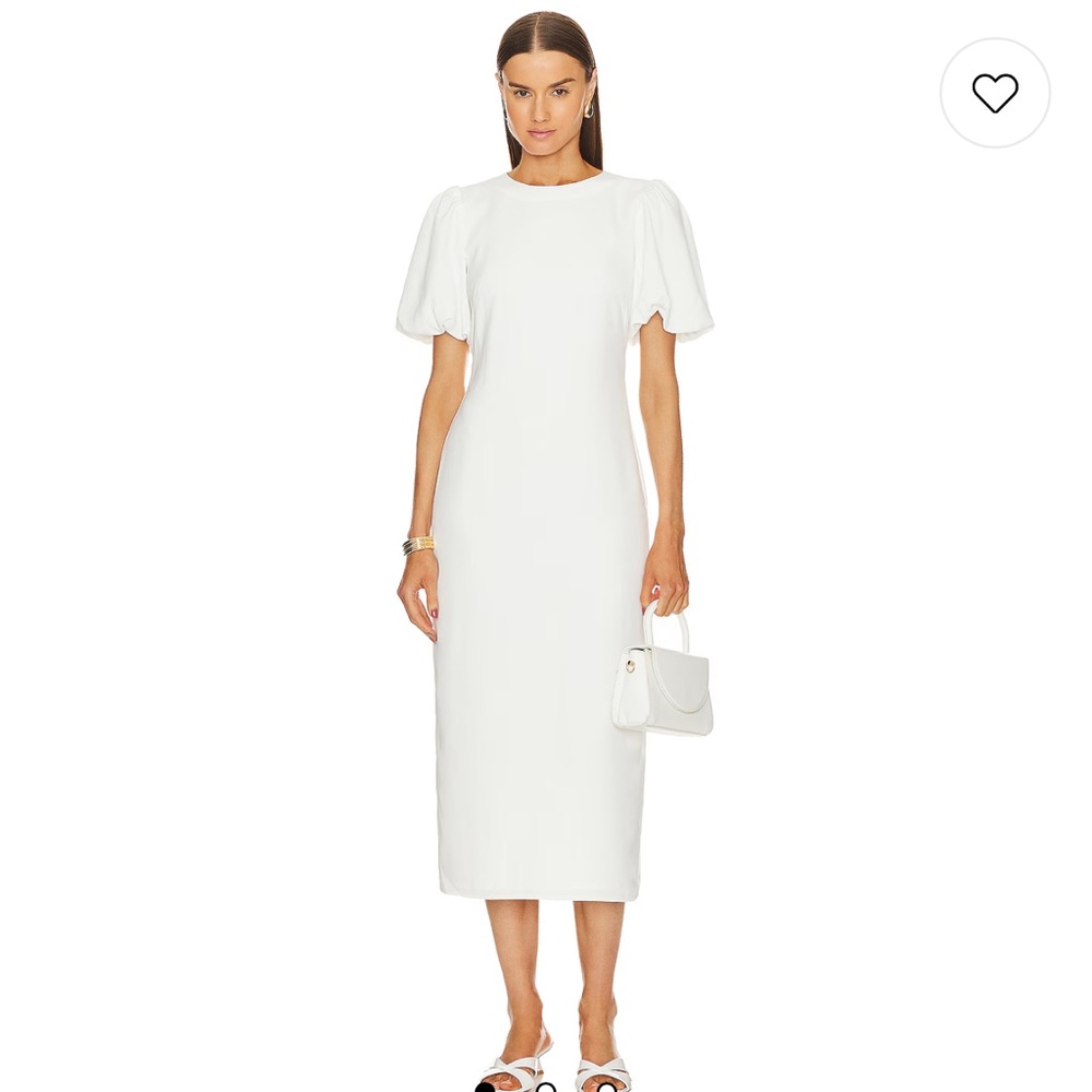Laissa Midi Dress in White